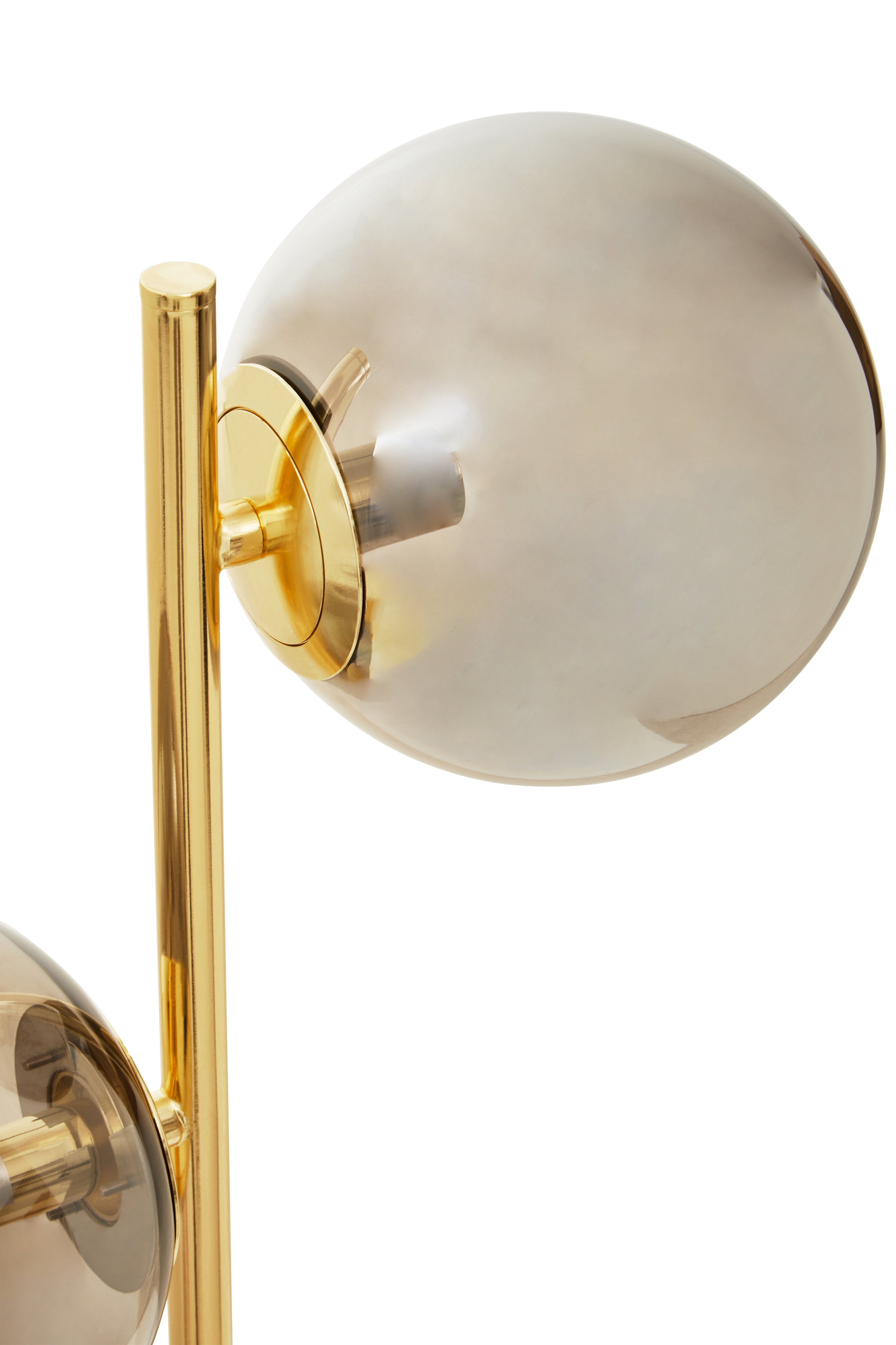 Boyer Cosmopolitan Silver Glass & Gold Orb Table Lamp